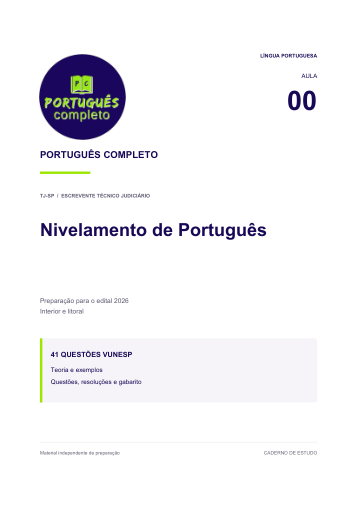 Capa real do caderno de Nivelamento